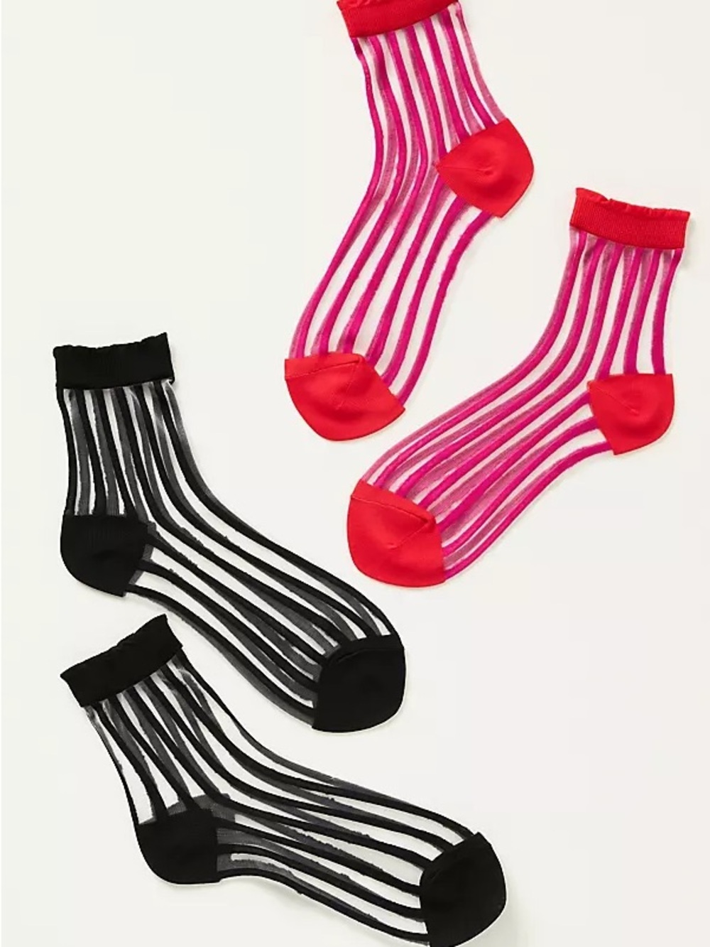 Anthropologie Set Of 2 Sheer Socks New wtag one size